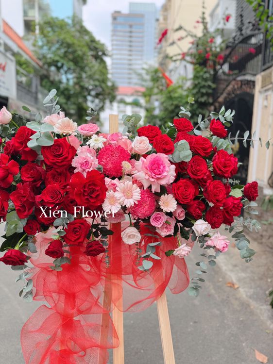 Kệ Hoa Chúc Mừng Trường Khang