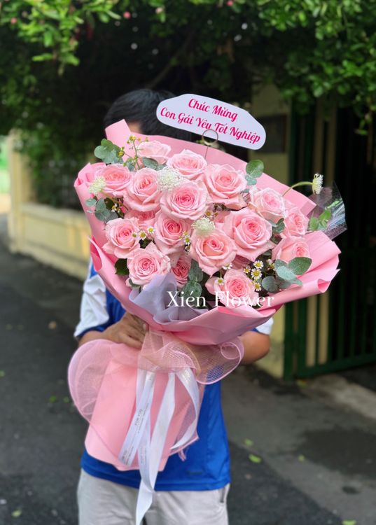 Bó Hoa Tình Yêu Hồng